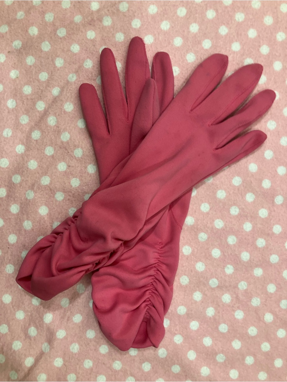 Vintage Hansen Gloves 7 Raspberry Pink - Picture 8 of 10